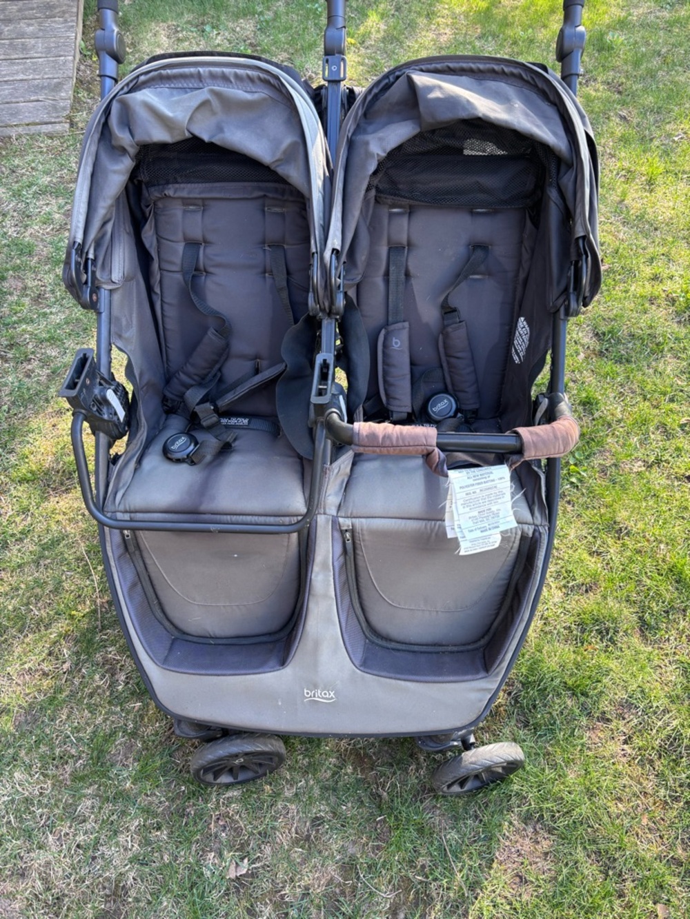 Britax Double Stroller in Dark Gray